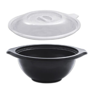 Blacnbol Microwavable Bowl 48oz - Black PP [P:25pcsx10pkts]