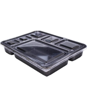 6-comp Rect. Microwavable Container