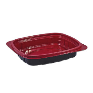 Tutipac Black and Red Multipurpose  Wide Containers 16oz PP