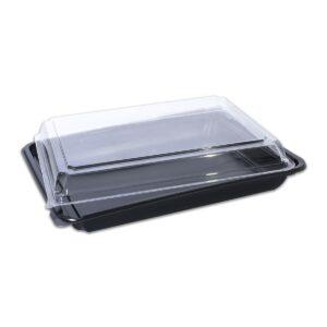 Tuttiblac Black Rectangular Container 265x199x50mm +Lid | 200pcs