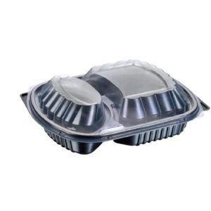 M/WAVE CON BLK BTM 2SEC W/LID